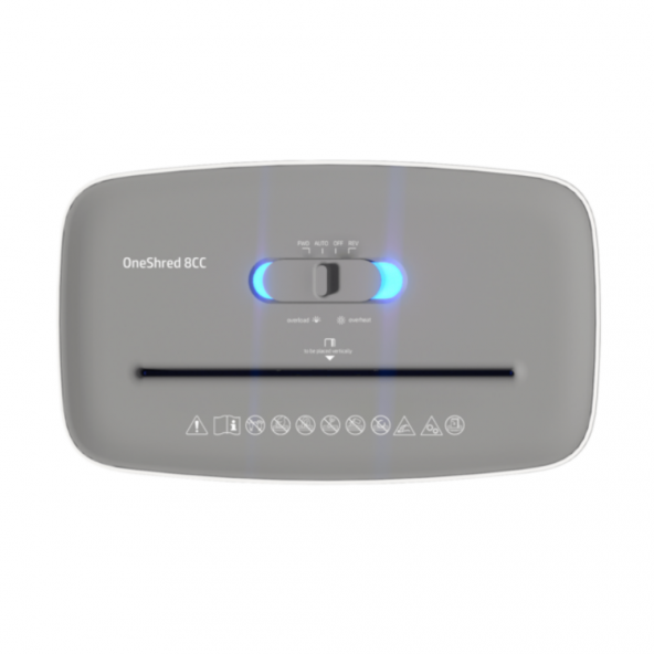 HP OneShred 8CC Evrak İmha Makinesi / Kağıt Kırpma Makinesi - Çapraz/konfeti kesim -5mm x 18mm-15lt - 3