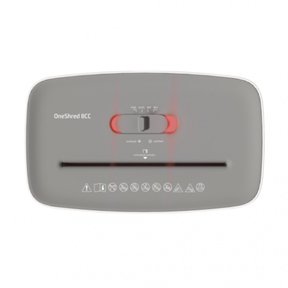 HP OneShred 8CC Evrak İmha Makinesi / Kağıt Kırpma Makinesi - Çapraz/konfeti kesim -5mm x 18mm-15lt - 4