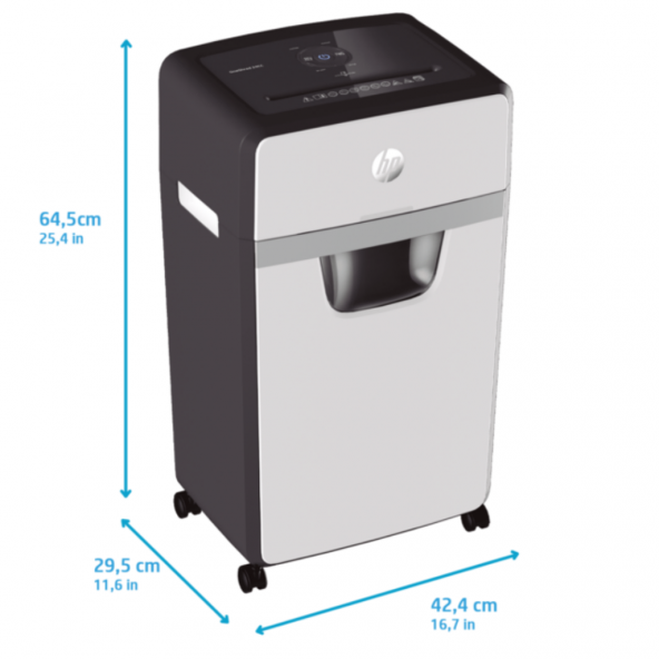 HP OneShred 24CC Evrak İmha Makinesi / Kağıt Kırpma Makinesi - Çapraz /Parçacık kesim -4mm x 35mm-30lt - 4
