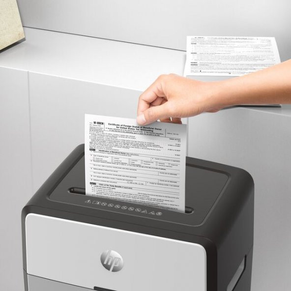 HP OneShred 24CC Evrak İmha Makinesi / Kağıt Kırpma Makinesi - Çapraz /Parçacık kesim -4mm x 35mm-30lt - 7