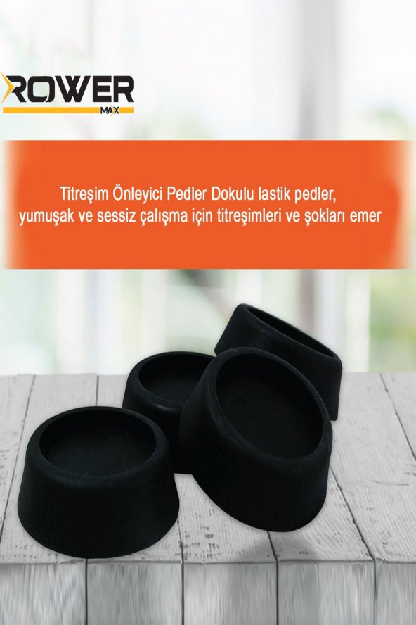 Çamaşır Makinesi Titreşim Önleyici Kaydırmaz 4 Adet - 5