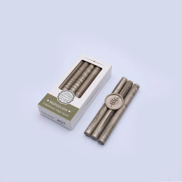 Mühür Mumu Çubuk 11mmx120mm 10lu Paket Model: 405 SATEN KAHVE - 3
