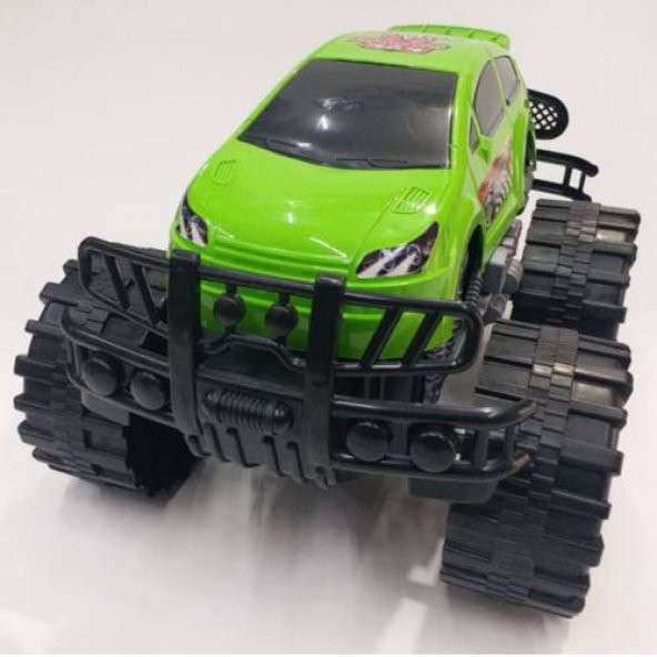 Dev Tekerlekli Jumbo Arazi Aracı 4x4 OffRoad Canavar Jeep 47x36cm Monster Fonksiyonsuz Oyuncak Araba - 2