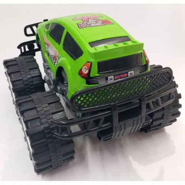 Dev Tekerlekli Jumbo Arazi Aracı 4x4 OffRoad Canavar Jeep 47x36cm Monster Fonksiyonsuz Oyuncak Araba - 3