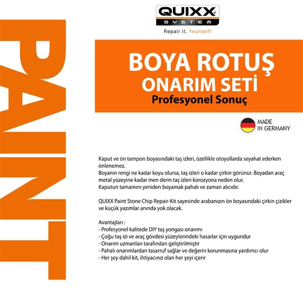QUIXX Oto Boyasi Tas izi Onarim Seti - 5