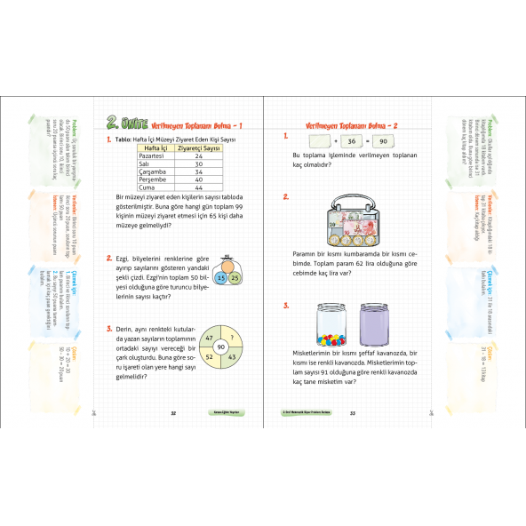 2. Sınıf Oyunlu-Eğlenceli Matematik Süper Problem Bankası - 3