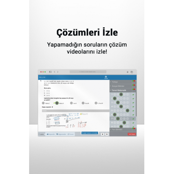 Raunt YKS Deneme Sınavı Paketi - 3