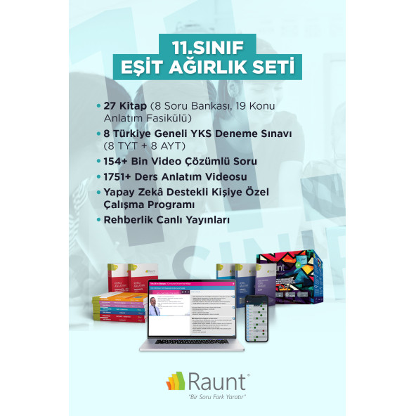 Raunt 2025 10. Sınıf Dijital  2026 11. Sınıf EA 26 Kitap Mobil Web Yapay Zekalı Ders Destek Seti - 8