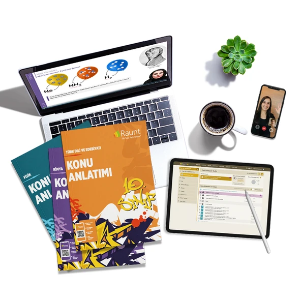 Raunt 10. Sınıf Yeni Müfredat Uyumlu Ders Destek Seti  Yapay Zeka Destekli, Deneme ve Koçluk Dahil - Resim 2