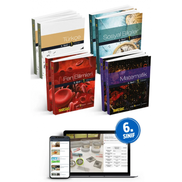 Vitamin 6. Sınıf Tüm Dersler Konu Anlatım Seti- Ders ve Yardımcı Kitaplar 8 Kitap Dijital Ürün