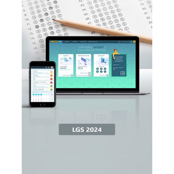 LGS Dijital 2024 8. Sınıf LGS Tüm Dersler Sınava Hazırlık Seti-8.000 Soru 10 Online Deneme Sınavı