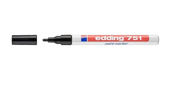 Edding E-751 Tam Örtücü Boya Kalemi   Kırmızı