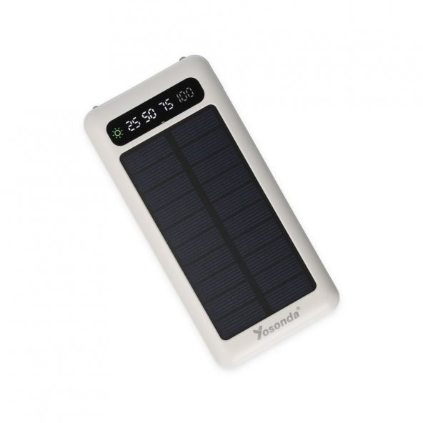 Yosonda A79 4in1 Solar Panelli Dahili Kablolu 20.000 mAh Powerbank