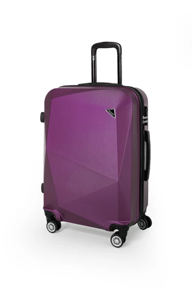 Polo&Sky Elmas Model Mor Renk 3'lü Valiz Seti - 4