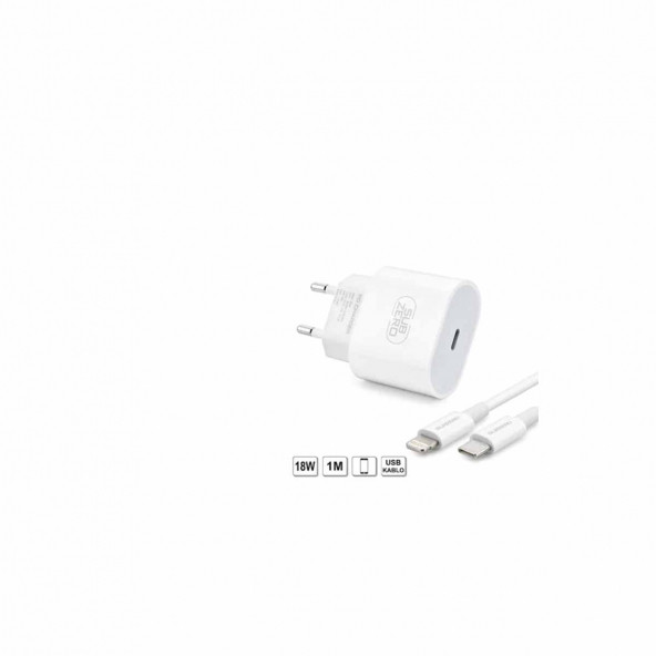 Type-C to Lightning 20W Beyaz Hızlı Şarj Aleti