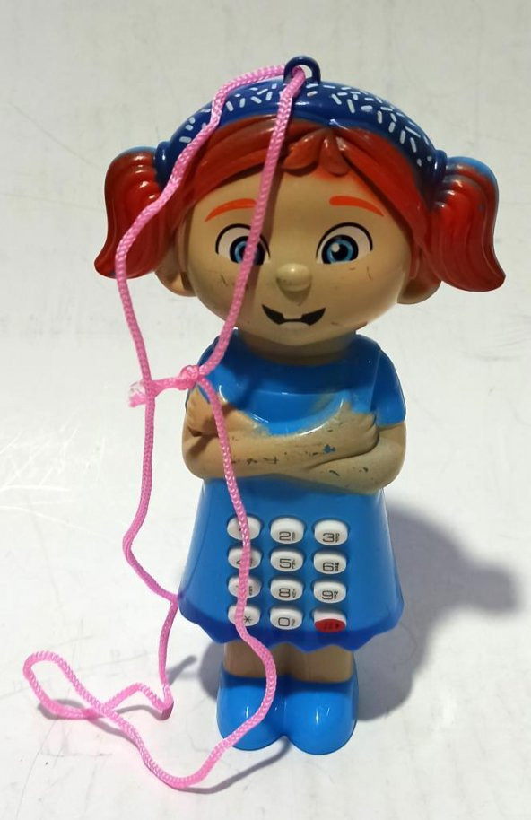 Farklı Sesler Çıkaran Bebek Şeklinde Eğlenceli Oyuncak Telefon - 2