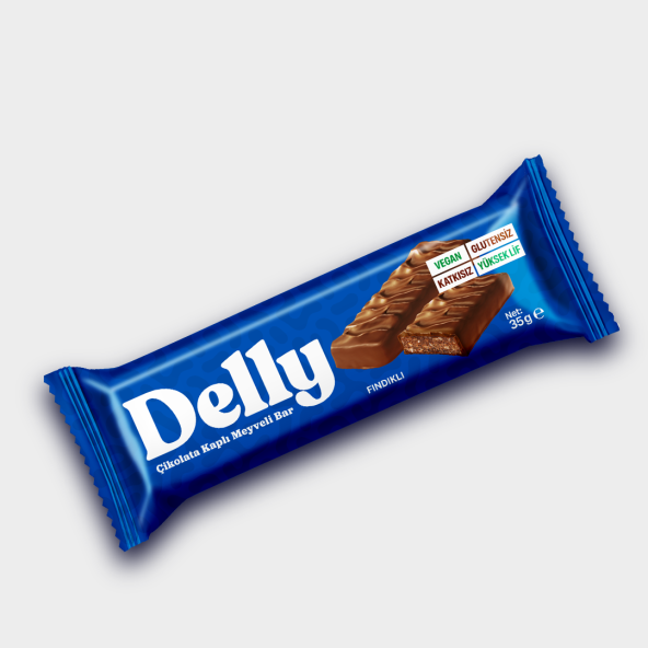 DELLY Çikolata Kaplı - Fındıklı Bar X 35g 12 Adet