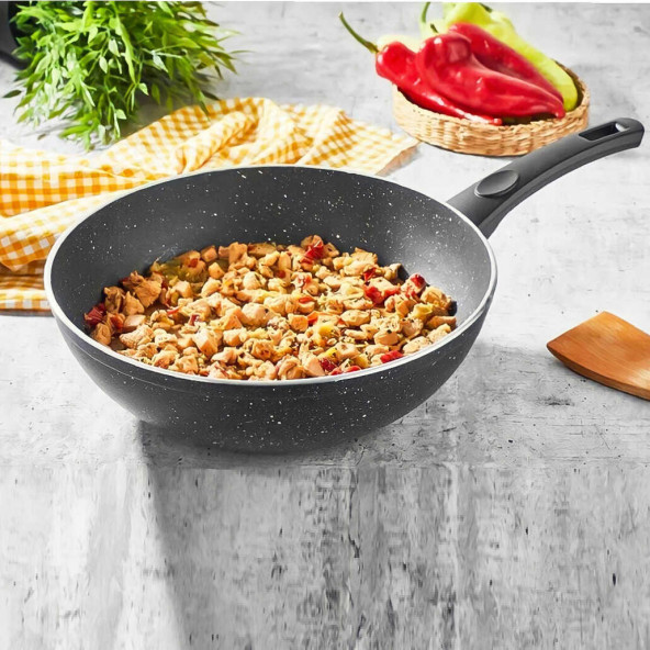 Eda ZK-039 Zetra 28 Cm Granit Wok Tava