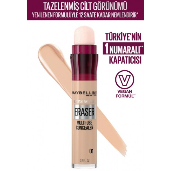 Maybelline New York Instant Anti Age Eraser Kapatıcı 01 Light