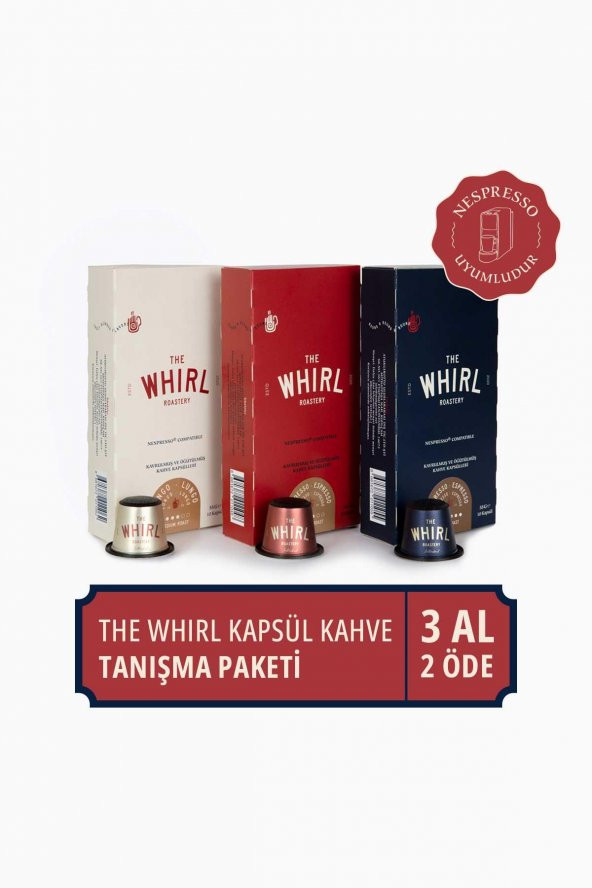 The Whirl Kapsül Kahve Tanışma Paketi 30 Kapsül