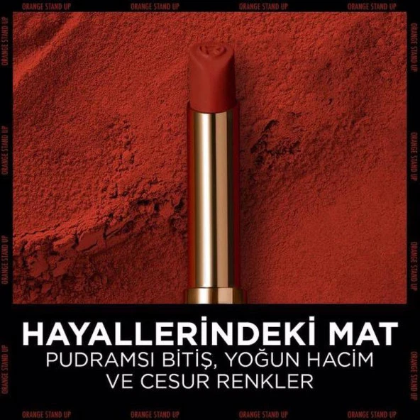 L'Oréal Paris Color Riche Colors of Worth Intense Volume Matte Ruj - 200 Orange Stand Up - 4