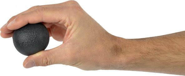 Maxi El Egzersiz Topu Siyah Renk (Çok Sert)