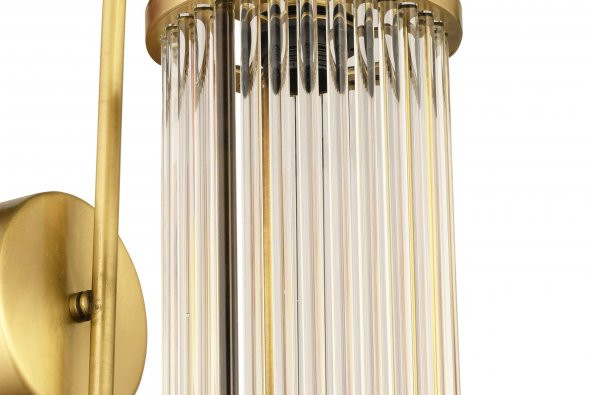 LampaLuce Albinia Sport Özel Çubuk Taşlı Tekli Aplik Sarı 25x30cm - 3