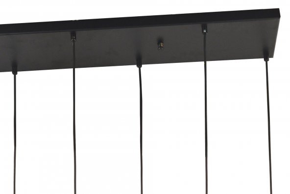 LampaLuce Cono Modern Sarkıt Salon Avizesi 7li Krom 80x70cm - 4