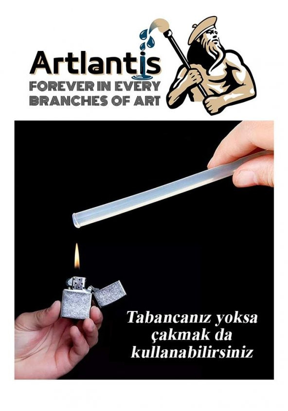 İnce Sıcak Silikon Mum 20 Adet 1 Paket Mum Çubuk Silikon İnce Silikon Tabanca Yedeği İnce 1 Paket - 5