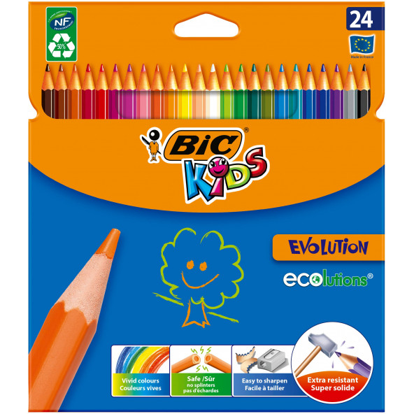 Bic Kuru Boya Evolutıon 24 LÜ 937515