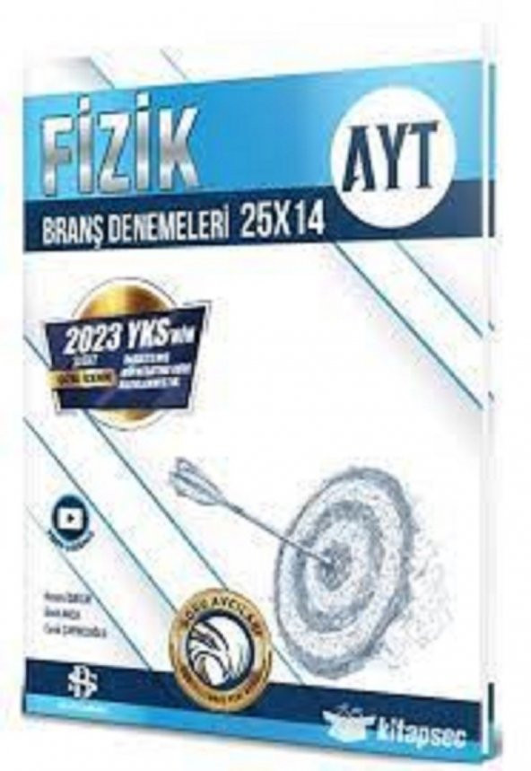 2023 YKS AYT Fizik 25x14 Branş Denemeleri Video Çözümlü Bilgi Sarmal Yayınları