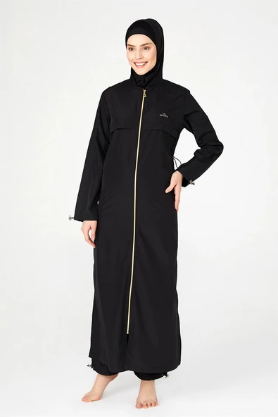 Adasea Kadın Uzun Kollu Boydan Fermuarlı Tam Kapalı Tesettür Mayo 1267 - 4