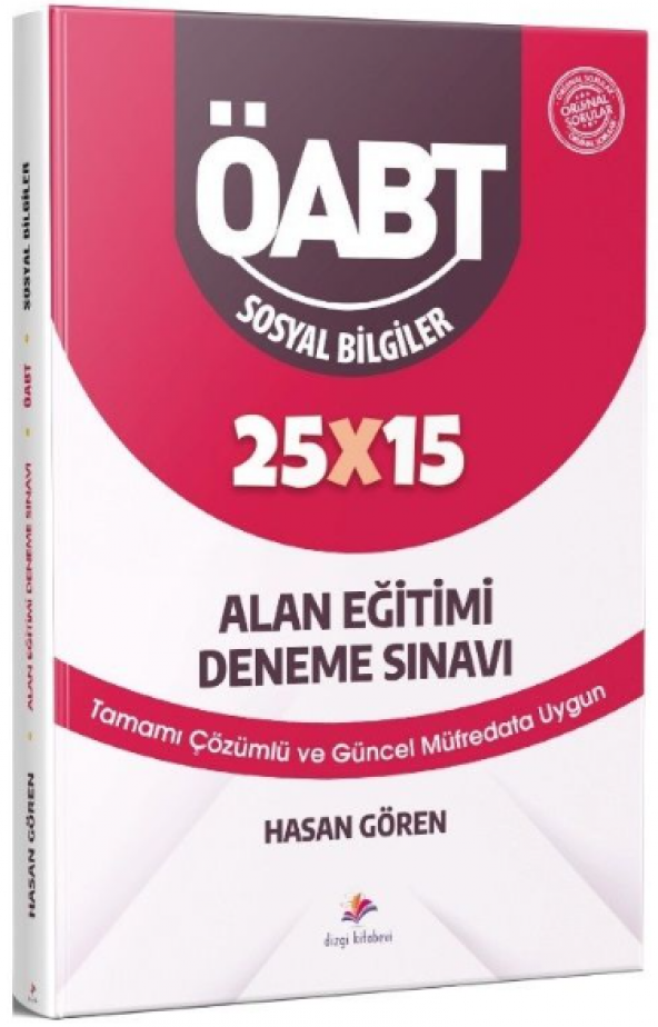 Dizgi Kitap ÖABT Sosyal Bilgiler Öğretmenliği Alan Eğitimi 25x25 Deneme - 2