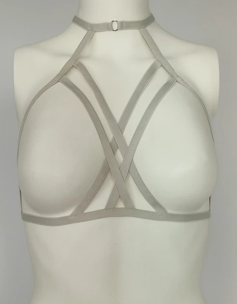 ASM1144 Kadın Gri Bralet Büstier Sütyen