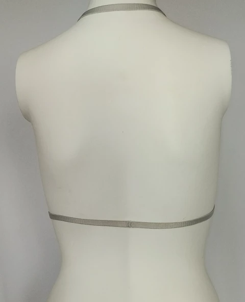 ASM1144 Kadın Gri Bralet Büstier Sütyen - 6