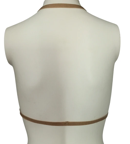 ASM1143 Kadın Sütlü Kahve Bralet Büstier Sütyen - Resim 2