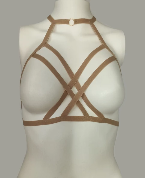 ASM1143 Kadın Sütlü Kahve Bralet Büstier Sütyen
