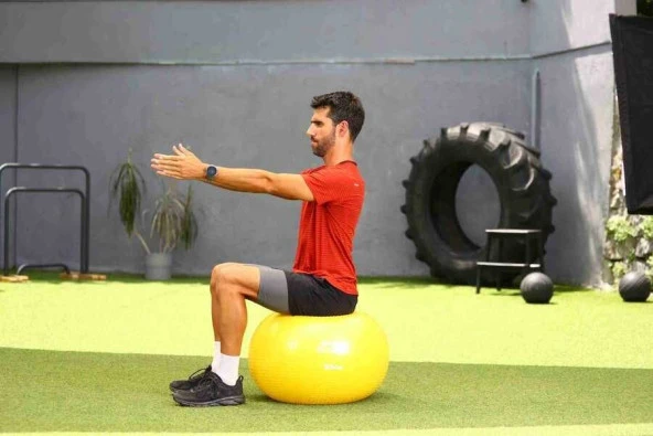 Slazenger 55cm Anti-Burst Gymball Sarı (Pompa Dahil) Pilates Topu - 2