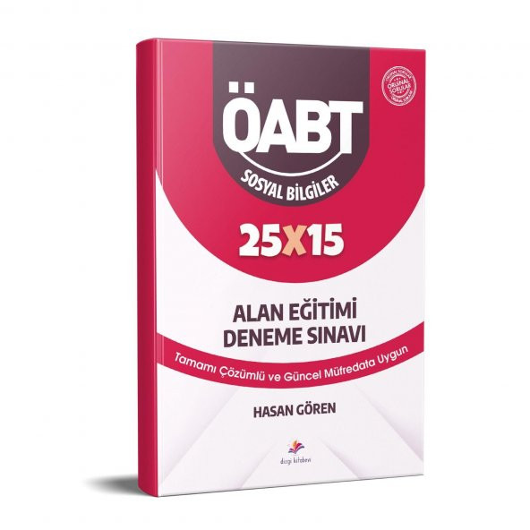 ÖABT Sosyal Bilgiler Öğretmenliği 25 Deneme Dizgi Kitap