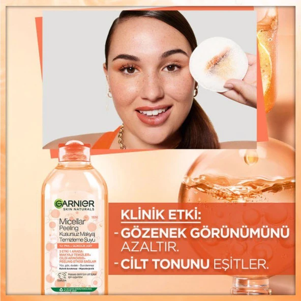 Garnier Micellar Peeling Kusursuz Makyaj Temizleme Suyu 400 ml - 5