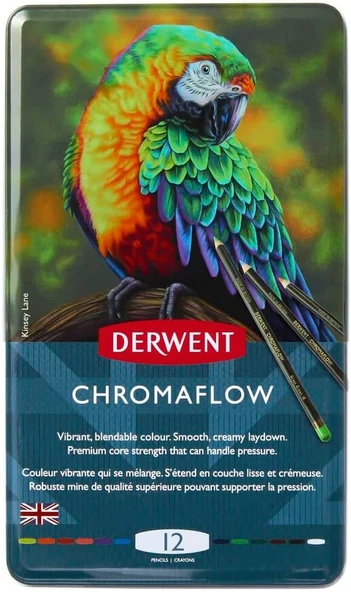 Derwent Chromaflow 12'li Kuru Boya Kalem Seti / 2305856 ürün görseli