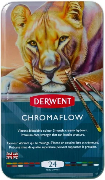 Derwent Chromaflow 24'lü Kuru Boya Kalem Seti / 2305857 ürün görseli