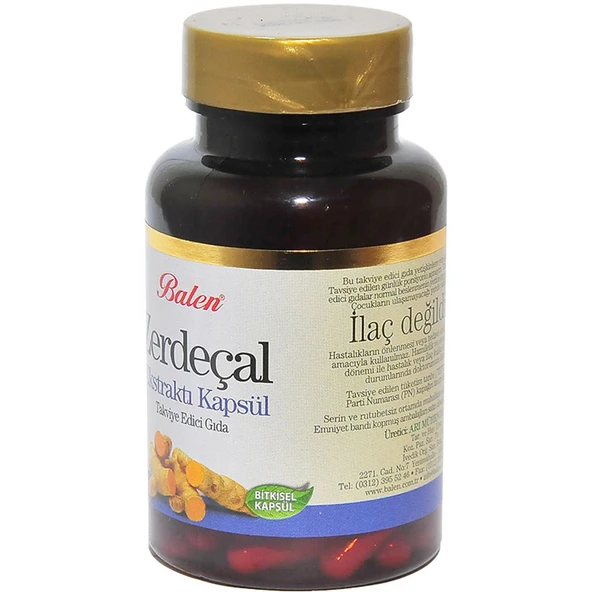Zerdeçal Ekstraktı 60 Kapsül - Resim 6