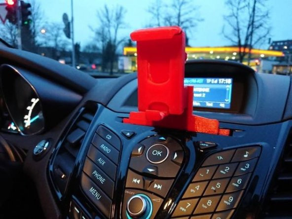 Ford Fiesta Mk6 / 7 (Cd Yuvası) İçin Gripping Akıllı Telefon Tutucu Plastik Aparat - 1