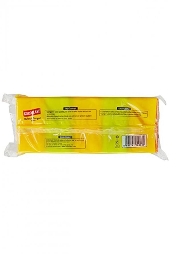 Oluklu Bulaşık Süngeri 5li 5 Paket - 2