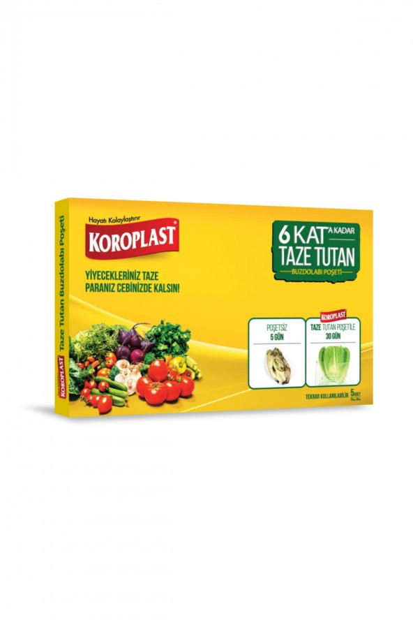 Koroplast Taze Tutan Buzdolabı Poşeti