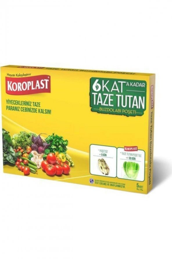 Taze Tutan Buzdolabı Poşeti 5 Adet