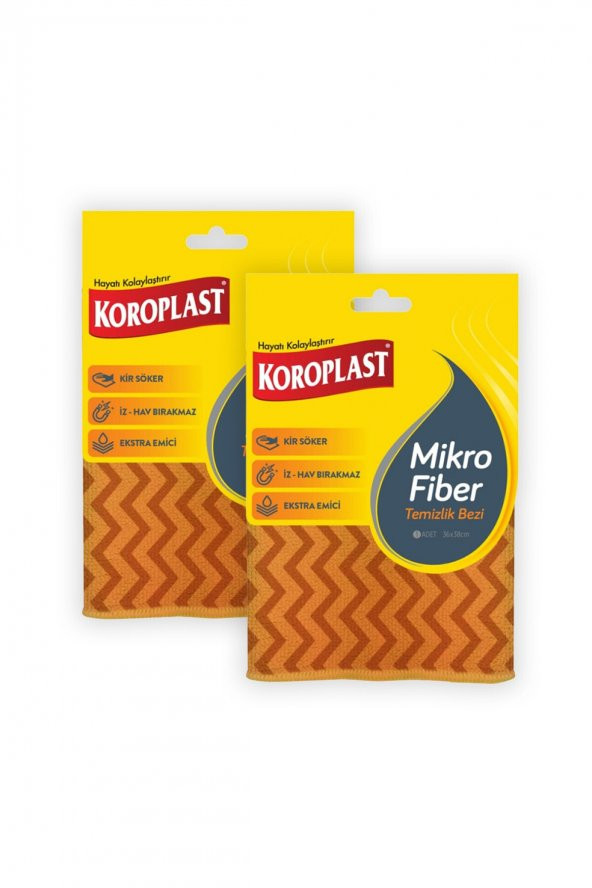 Koroplast Mikrofiber Temizlik Bezi - 2li
