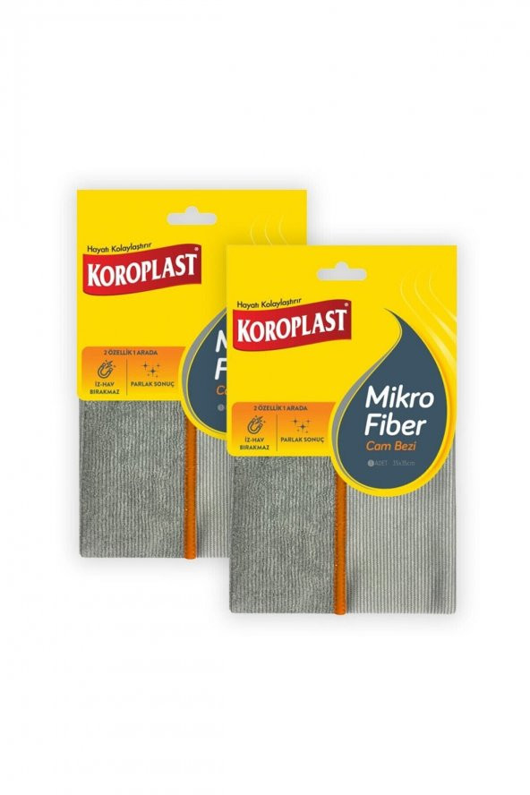 Koroplast Mikrofiber Cam Bezi - 2li