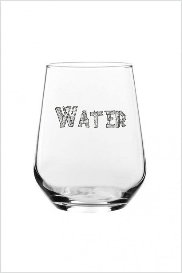 Water Yazılı Su Paşabahçe Bardağı 1 Adet - 1